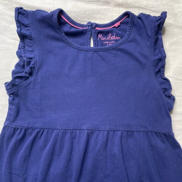 Mini Boden Colorful Zebra Appliqué Dress Size 11-12Y Girls Youth Cotton - Picture 4 of 6